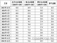 中國鎢鉬產(chǎn)業(yè)月度景氣指數(shù)報告（2024年12月）